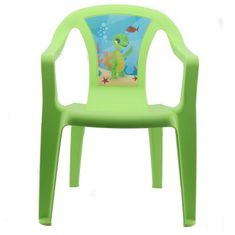 IPAE Židlička plastová dětská Progarden OCEAN - zelená