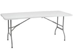 nabbi Cateringový skládací stůl Vivas 180x70 cm - šedá/bílá