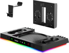 Noname iPega XBX023S Multifunkční Nabíjecí RGB Stojan s Chlazením pro Xbox Series X