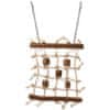 Hračka EPIC PET závěsná dřevěná - šplhací lanová stěna 23 cm
