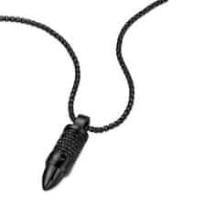 Police Stylový pánský náhrdelník s krystaly Bullet PEAGN0034101