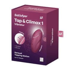 Satisfyer Satisfyer Tap & Climax 1 (Red), tepající vibrátor na klitoris