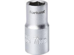 Fortum Hlavice nástrčná 1/4", 7mm, L 25mm