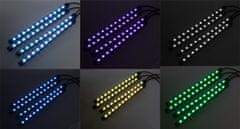 LED podsvětlení vnitřní/vnější RGB 5V USB, bluetooth, 4 pásky (95RGB-SET03)