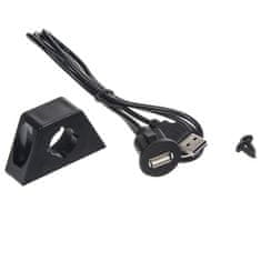 Stualarm Prodlužovací kabel USB s panelem na palubní desku 1m (pc7-226)