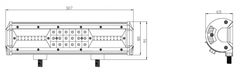 Stualarm LED rampa, 54x3W, 307mm, ECE R10 (wl-83162)