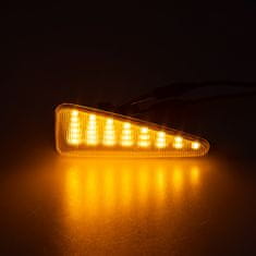 Stualarm LED dynamické blinkry Dacia Sandero oranžové (96DA01)