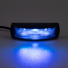 Stualarm PREDATOR 4x3W LED, 12-24V, modrý, ECE R65 (kf017-4blu)
