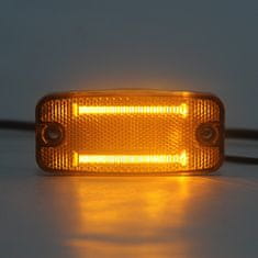 Stualarm Boční obrysové světlo LED, oranžový obdélník, ECE R3, R91 (kf665ora)