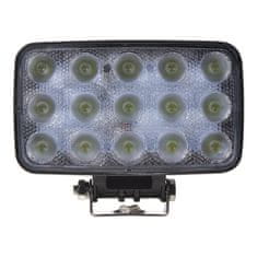 Stualarm LED světlo obdélníkové, 15x3W, 152x118x50mm, ECE R10 (wl-8445)