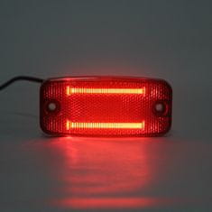 Stualarm Zadní obrysové světlo LED, červený obdélník, ECE R10 (kf665red)