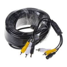 Stualarm RCA audio/video kabel, 20m (80341)
