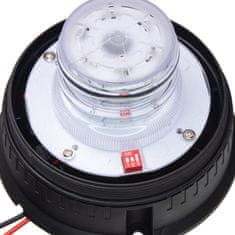 Stualarm LED maják, 12-24V, modro-červený, pevná montáž, ECE R65 (wl825BRfix)