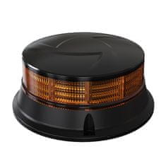 Stualarm LED maják, 12-24V, 30x0,7W oranžový, pevná montáž, ECE R65 R10 (wl313fix)