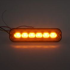 Stualarm PREDATOR 6x4W LED, 12-24V, oranžový, ECE R65 (br006A)