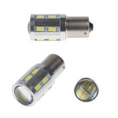Stualarm LED BA15s bílá, 12-24V, 16LED/5730SMD (951003) 2 ks
