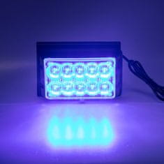 Stualarm x PREDATOR dual 10x1W LED, 12-24V, modrý (kf010E1Wblu)