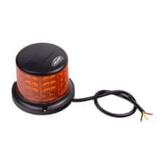 CARCLEVER LED maják, 12-24V, 64x0,5W, oranžový, pevná montáž, ECE R65 R10 (wl321fix)