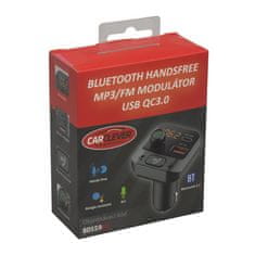 CARCLEVER Bluetooth/MP3/FM modulátor bezdrátový s SD portem do CL s 3D stereo, USB-C / USB QC3.0 (80559QC)