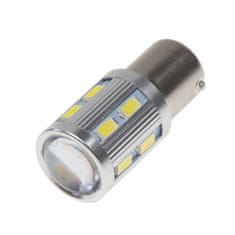 Stualarm LED BA15s bílá, 12-24V, 12SMD + 3W LED (95C-BA15S-3) 2 ks