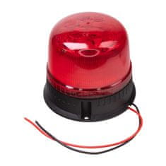 Stualarm LED maják, 12-24V, 24xLED červený, pevná montáž, ECE R65 (wl825fixred)