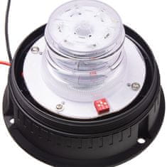 Stualarm LED maják, 12-24V, 24xLED červený, pevná montáž, ECE R65 (wl825fixred)