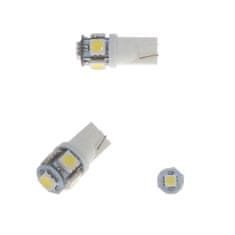 Stualarm x LED T10 bílá, 12V, 5LED/3SMD (95203) 2 ks