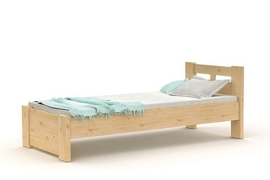 BRADOP Borovicová postel L812 přírodní 90×200