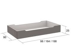 BRADOP Zásuvka pod postel DANN L252 198×90