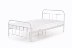 Halmar Kovová postel LINDA bílá 120x200