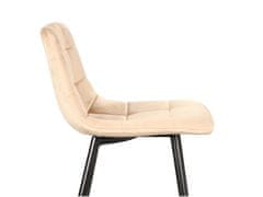 Signal Barová židle MILA H-2 velvet béžová/černé