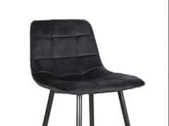 Signal Barová židle MILA H-2 velvet černá/černé