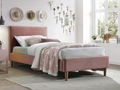 Signal Čalouněná postel ACOMA velvet růžová 90x200