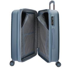 Joummabags MOVEM Wood Steel Blue, Skořepinový cestovní kufr, 75x52x32cm, 109L, 5319363 (large exp.)