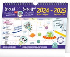 Presco Publishing Školní plánovací kalendář s háčkem 2025, 30 × 21 cm
