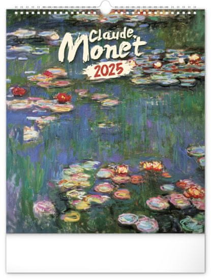 Grooters Nástěnný kalendář Claude Monet 2025, 30 × 34 cm