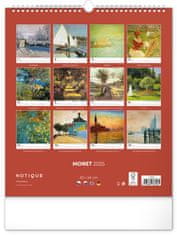 Presco Publishing Nástěnný kalendář Claude Monet 2025, 30 × 34 cm