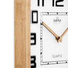 MPM QUALITY Tradiční dřevěné hodiny MPM Reus