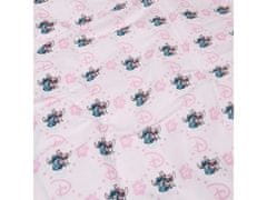 sarcia.eu Stitch a Andzia Modrá a růžová souprava povlečení, bavlněné povlečení 135x200 cm