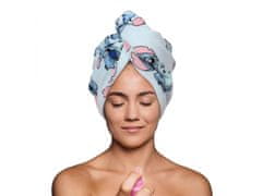 sarcia.eu Stitch Disney Bavlněný turban, modrý ručník na vlasy 