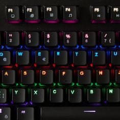 Nedis Wired Gaming Keyboard | USB | Mechanical Keys | RGB | German | DE Layout | USB Powered | Power cable length: 1.70 m | Gaming 