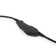 Nedis Herní sluchátka | Přes ucho | Stereo | USB Type-A / 2x 3,5 mm | Skládací mikrofon | 2,20 m | VEDENÝ 
