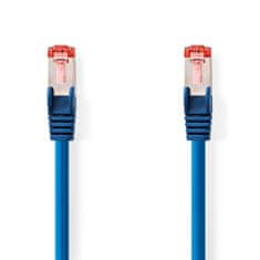 Nedis Síťový kabel CAT6 | RJ45 samec | RJ45 samec | S/FTP | 15,0 m | Kulatý | LSZH | Modrá | Označení 