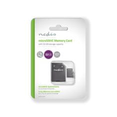 Nedis Paměťová karta | microSDHC | 32 GB | Rychlost zápisu: 90 MB/s | Rychlost čtení: 45 MB/s | UHS-I | SD adaptér součástí 
