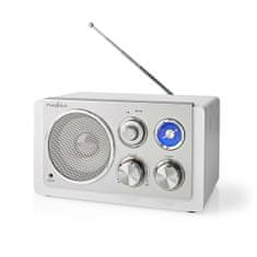 Nedis FM radio | Board design | FM | Power adapter | Analog | 15 W | Bluetooth | White 