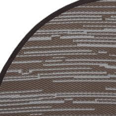 Vidaxl Venkovní koberec hnědý Ø 200 cm PP
