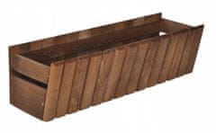 Sobex Dřevěný balkonový truhlík Daisy 60 cm hnědý