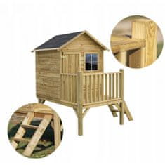 4iQ Dřevěný zahradní domek TOMEK pro děti