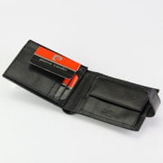 Pierre Cardin Pánská kožená peněženka na šířku Terenc, černá