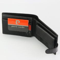 Pierre Cardin Pánská kožená peněženka na šířku Terenc, černá